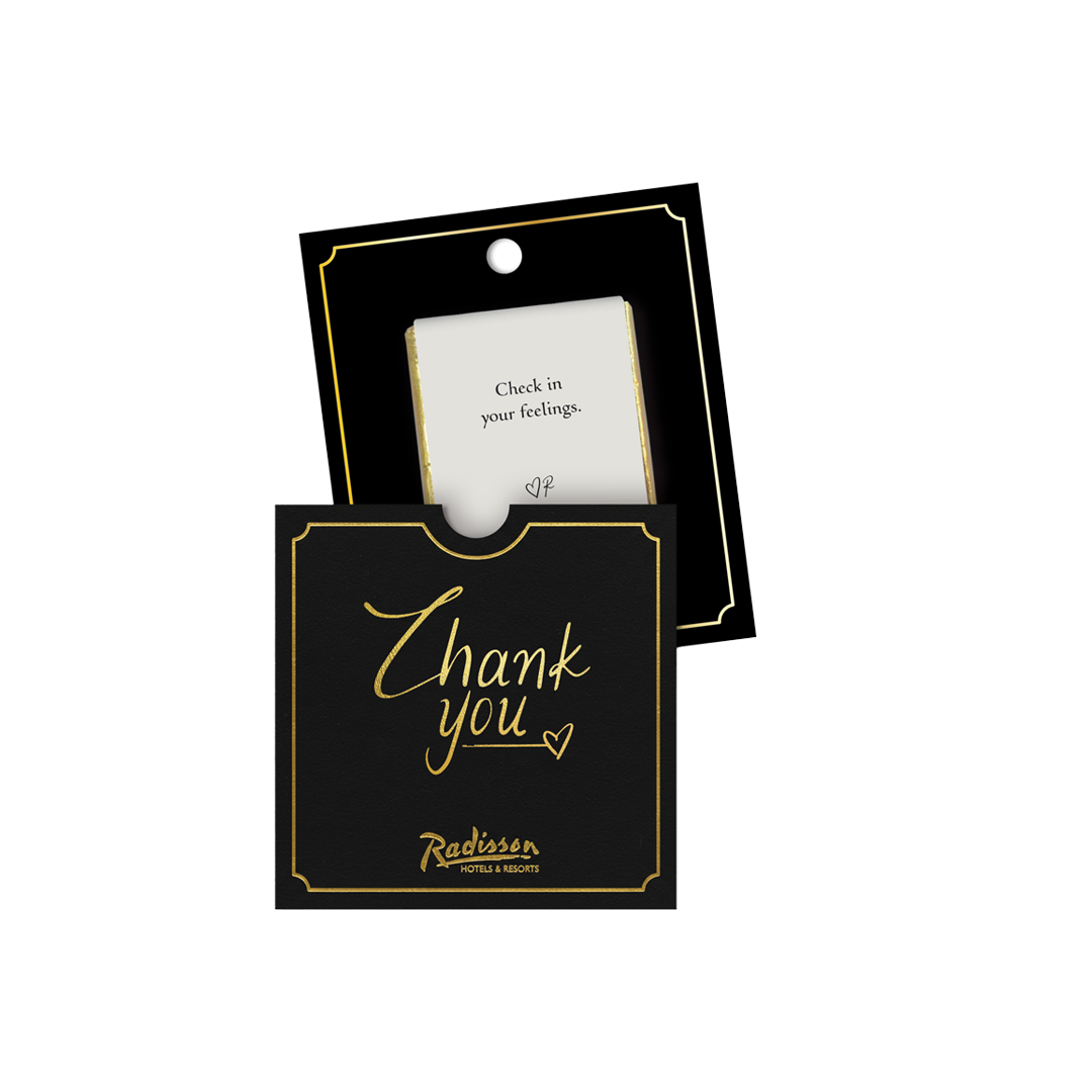 Hotel Card Black / Thank you